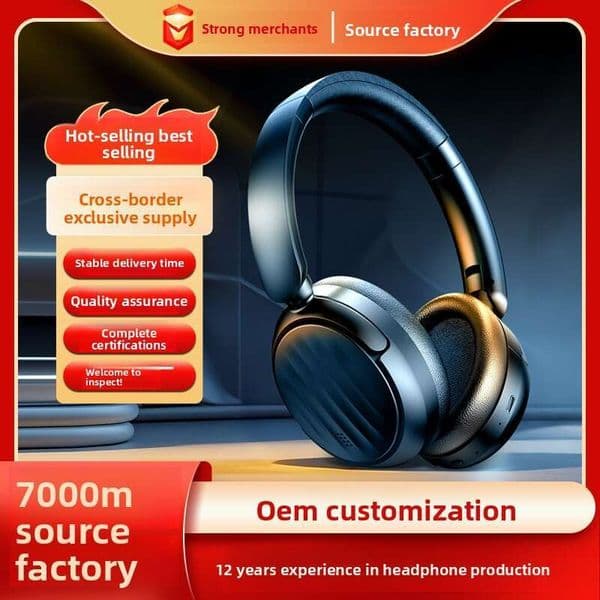 Wireless Over-Ear ANC Noise Cancelling High-Quality Sound Long Battery Life Sports Comfortable Bluetooth Earphones 5.4