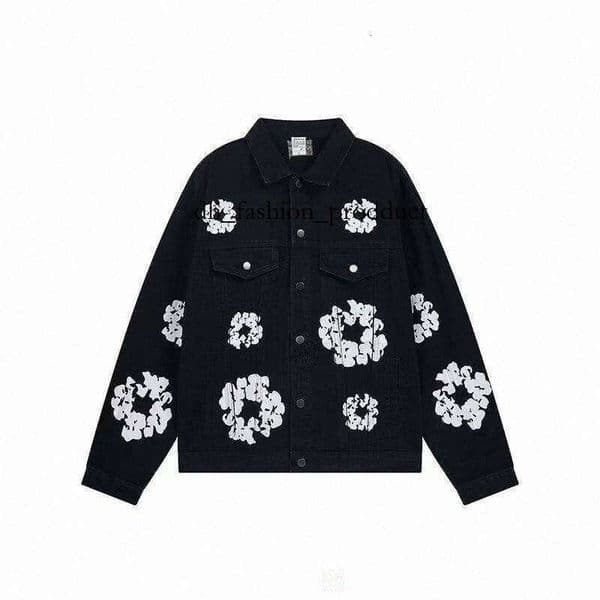 DENIM Full Print Cardigan Zipper Sweatshirt Spring Autumn Hoodie Jacket Women FOG 059