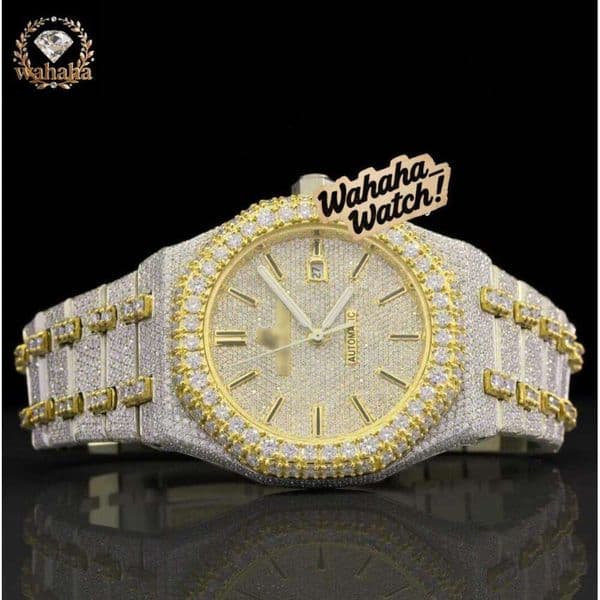 Luxury design, quality moissanite watch VVS, designer men's and women's watches, high quality, sapphire mirror frozen texture free shipping