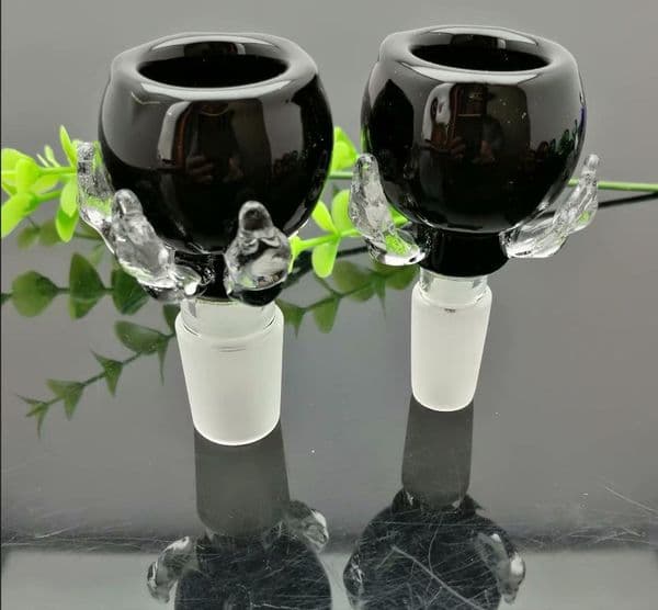 Hookahs Coloured dragon claw glass bubble head Wholesale Bongs Oil Burner Pipes Water Pipes Glass