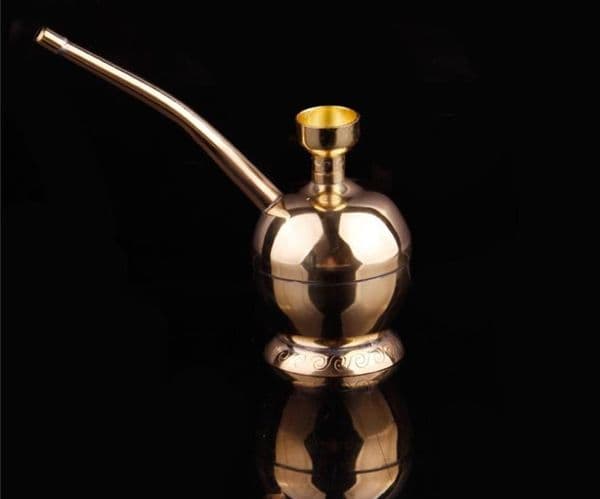 Smoking Pipes Suction card installed traditional traditional brass water filter, environmental protection