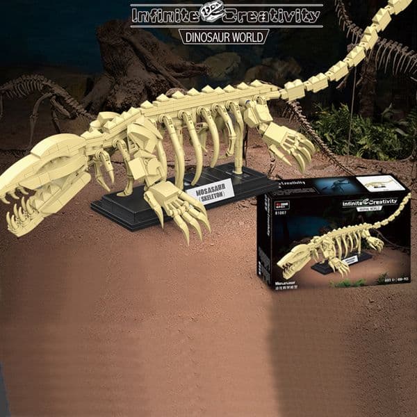 Mosasaur skeleton fossil Building blocks 81007