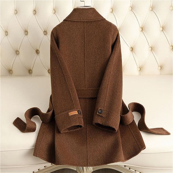 D5118 Autumn and winter new small size medium and long high-end light luxury style woolen coat for women