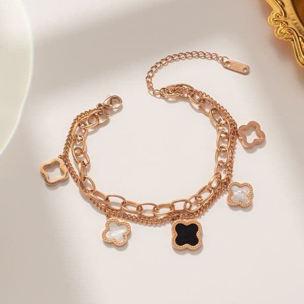 Bracelet Women Luxury Designer jewelry Bracelets Gold Plate Charm Chain Wedding Stainless Steel Gift Party birthday