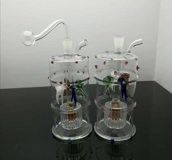 Smoking Pipes Four claw fish color filter glass hookah ,Wholesale Glass bongs Oil Burner Pipes Water Pipes Glass
