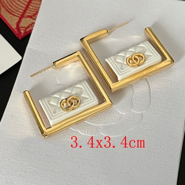 Simple Stud Earrings High Quality Bag-shape Copper Material Ear Studs Famous Men Women Earring Wedding Party Designer Jewelry Gift For Her
