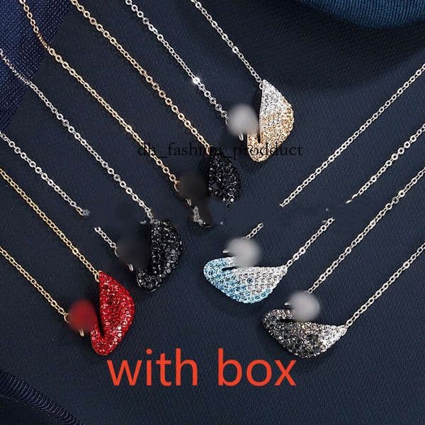 Luxury swarovs Jewelry Designer Necklace Women's Necklace Swan Inlaid Zircon Paired with Designer Bag European and American Ins Style Shl 576