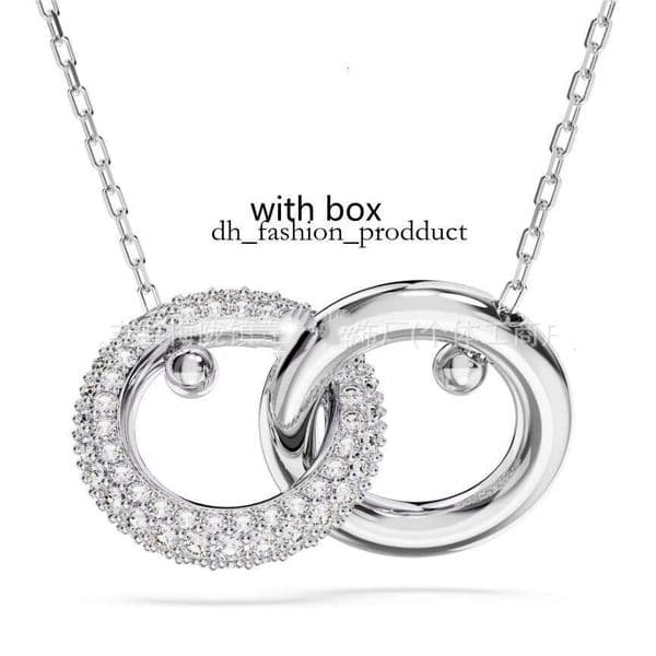 Luxury swarovs Jewelry Designer Necklace Women's Necklace Swan Inlaid Zircon Paired with Designer Bag European and American Ins Style Shl a98