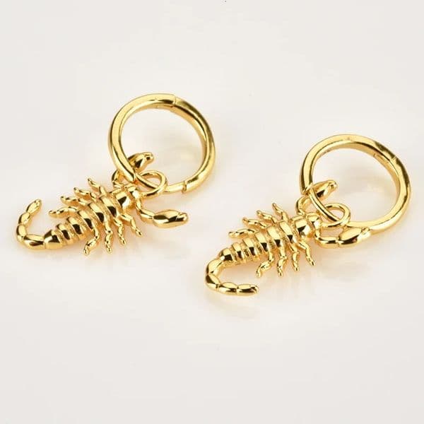 HOT New Animal Dark Series Personality High-end Scorpion Hoop Earrings for Women