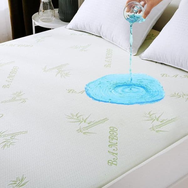 Premium 100% Waterproof Protector, Breathable Mattress Cover King Size Bed, 3D Air Fabric Cooling Bed Pad Cover, Deep Pocket 8"-21"