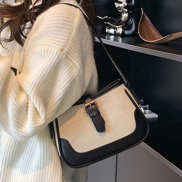 Luxury Brand Designer Bag Women's Bag Niche Design Bag Women's Bag New Versatile Luxury bag Autumn Winter Women's Versatile Ins Canvas Single Shoulder Underarm