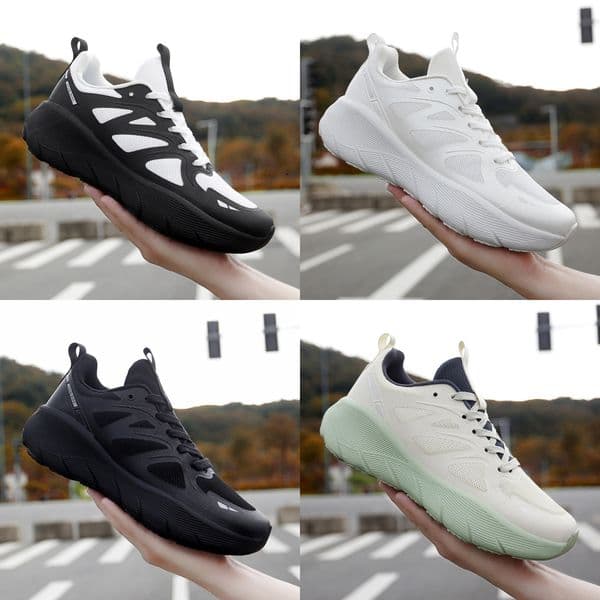 Free Shipping 2025 Summer New Women's Fashion Sports Shoes Mint Green Angel White Hell Sports Running Shoes Breathable Sports and Leisure Running Shoes for Men