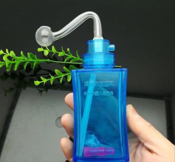 Single acrylic hookah Wholesale Glass bongs Oil Burner Glass Water Pipes Oil Rigs Smoking