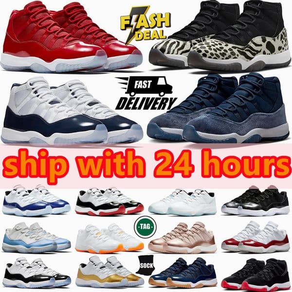 Free shipping 11 11s Basketball Shoes designer shoes mens Cherry Cool Cement Grey Jubilee Bred Concord Cap and Gown Space women Trainers Sports Sneakers