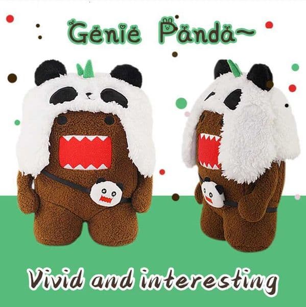 Panda Domo Kun Animal Plush Cute Toy Sweet and Soft Cartoon Plush Doll Bedtime Companion Birthday Gift W250407