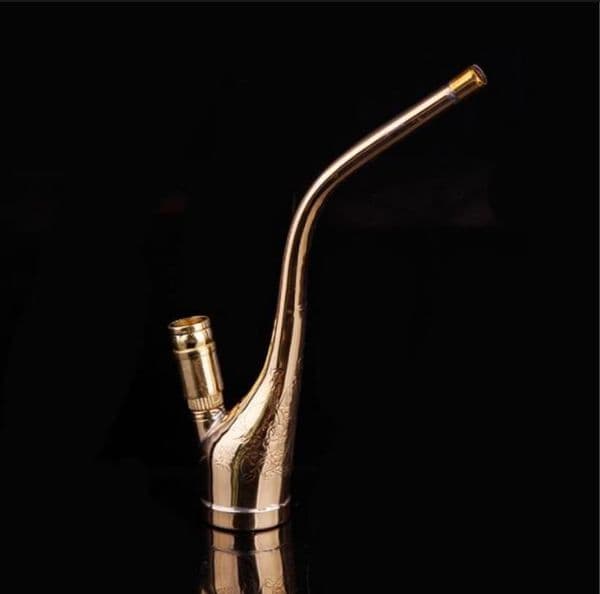 Environmentally Friendly Magnetized Filtration Retro Water Tobacco Bottle Pipe Hot-selling Engraved Pure Copper Fine Classical Pipe Pipe and