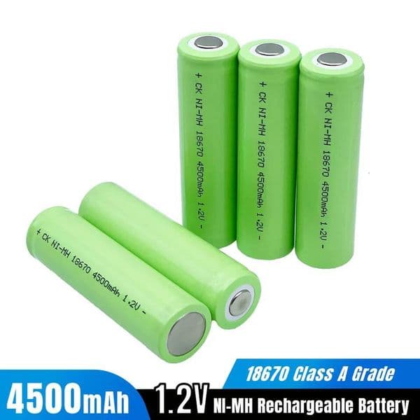 NI-MH 18670 4500mAh 1.2V cell can be used as optical fiber splicer medical equipment battery
