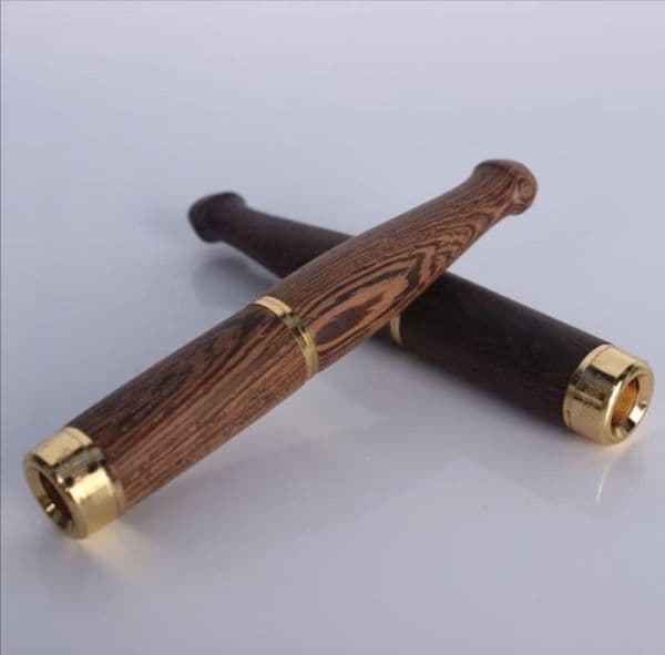 Direct selling natural chicken wing filter wood cigarette holder with double filter core cigarette holder
