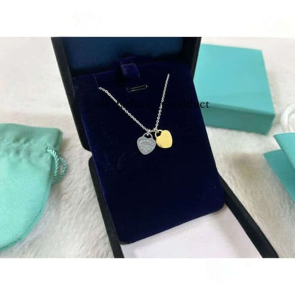 return necklaces 925 womens heart necklace designer jewellery chains pendant steel charm anniversary gift for women gold plat 667