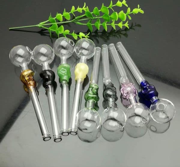 Smoking Pipes Spot color skull direct-fired pot Glass Bongs Glass Smoking