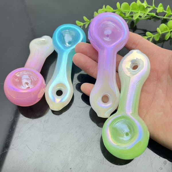 Smoking pipes hookah Oil Burner Pipes Smokings Glass Bowl The spot-available gold-plated glass pipe has good filtration