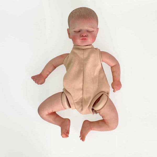 19-inch NPK Newborn Baby Reborn Doll Kit Baby Rosalie Lifelike Soft Touch Already Painted Unfinished Doll Parts W250728
