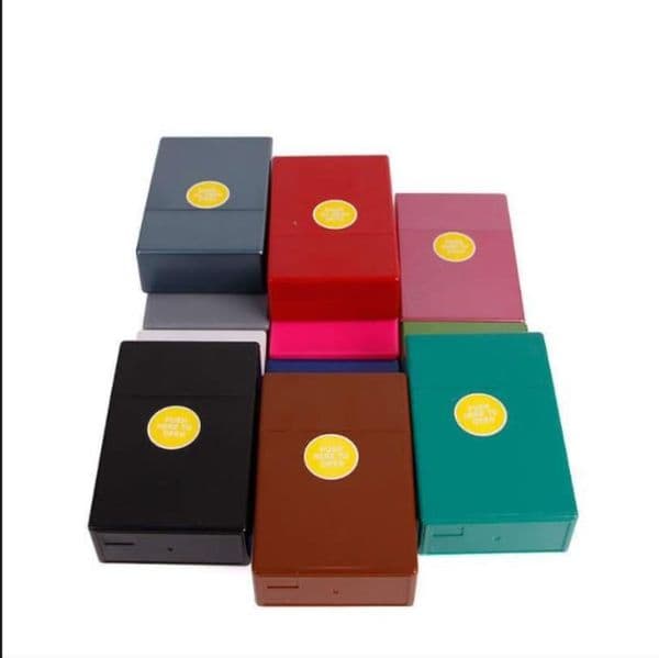 Thickening of Plastic Hard Cigarette Box with Automatic Pressure Cap and Application of Soft and Hard for Portable Moisture-proof and Compre