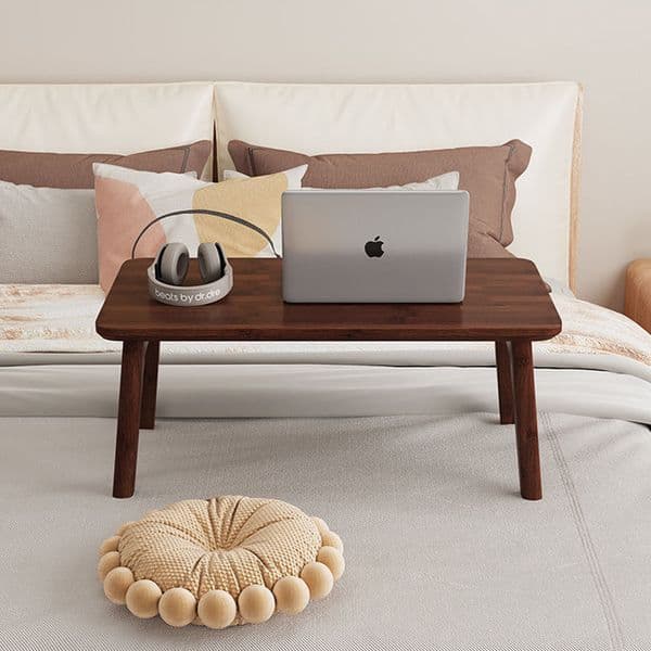 Foldable Solid Wood Lazy Table - Compact Design for Space Efficiency