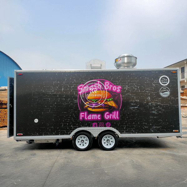 European Standard Mobile Fast Food Truck Coffee And Ice Cream Cart Street Fast Food Trailer With Full Kitchen