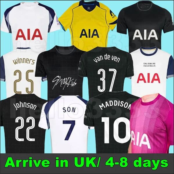24 25 26 Season TEL SOLANKE SON KUDUS MADDISON KULUSEVSKI RICHARLISON ROMERO VAN DE VEN BISSOUMA Soccer Jerseys 2025 mens kit kids equipments