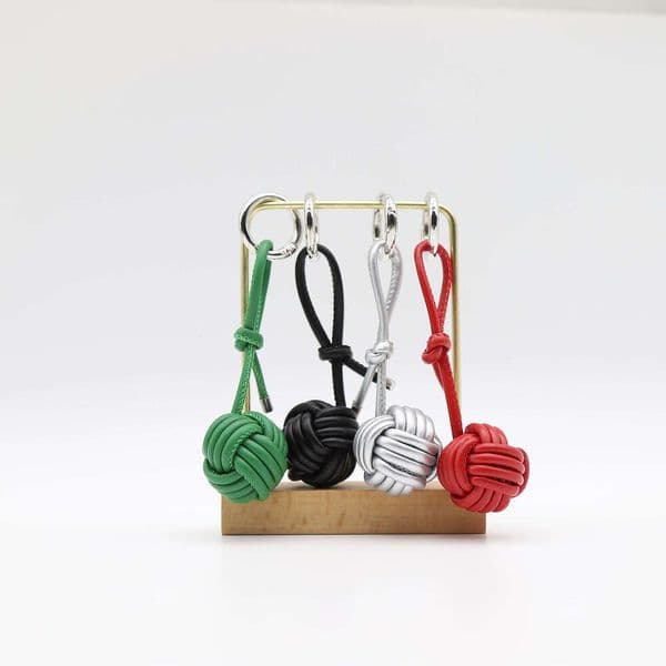 New Ins Style Creative Handmade Woven Ball Pendant Miumiu Imitation Sheepskin Ornament Unique Niche Keychain