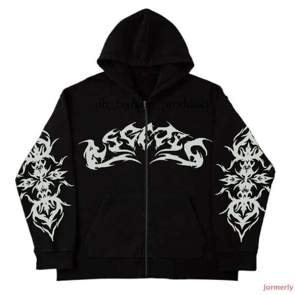 revenges hoodie New designer dark sportswear men's and women's hoodies Gothic Harajuku couple big print zipper sweater fashion hoodie trendy T-shirt 83c
