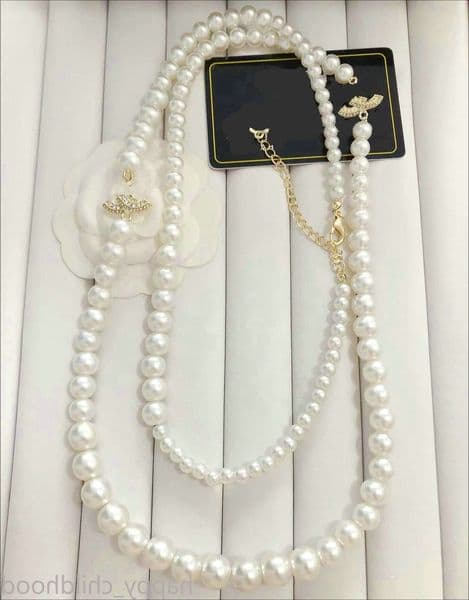 Necklace Pearl Designer Dia Necklaces Choker Women Wedding Jewelry Love Gifts
