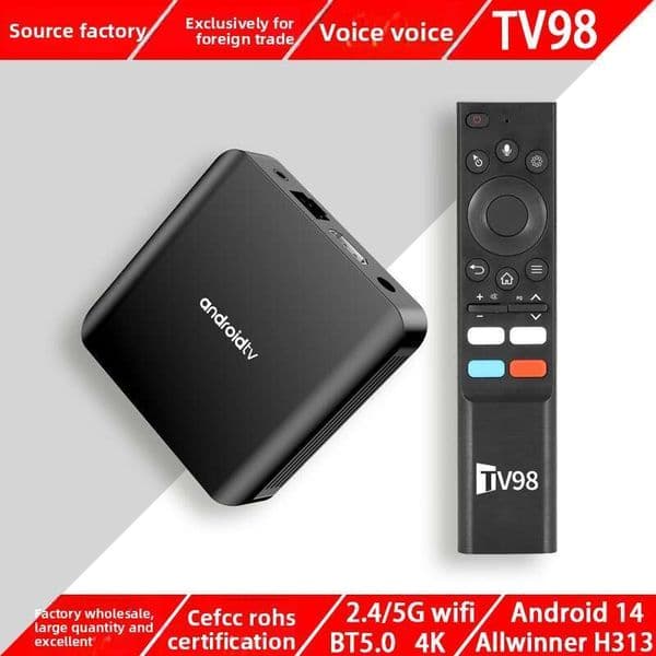 Tv98 ATV PLUS Smart H313 Android 14 Wifi 6 Ultra HD TV Set-Top Box
