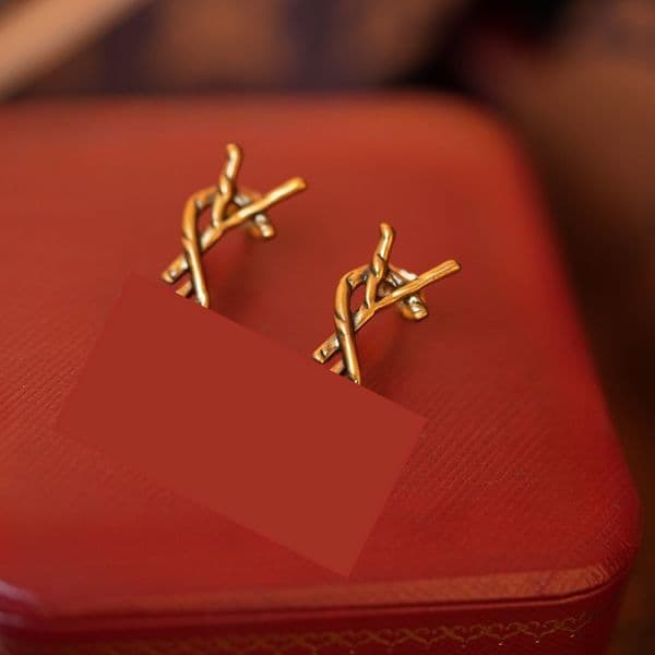 Never Fading Round Designer Ear Stud Earrings Pearl Real Gold Brass Copper Stamp Letter Earring Fashion Womens Elegance Wedding Party Jewelry Accessories F41