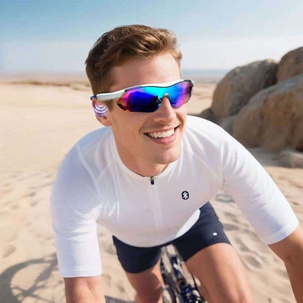 QY-pro03 outdoor sports riding Bluetooth anti-ultraviolet smart glasses for listening to songs and talking