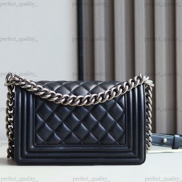 99A Mirror quality Designer Bag Shoulder Chain Clutch double Flap Bag CC Boy Wallet Check Velour Square Strip,Imported From France Official original Genuine Leather