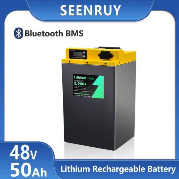48V 50AH Li ion Lithium Polymer Battery Pack Perfect For 4800W Electric Motorcycle + 10A Charger