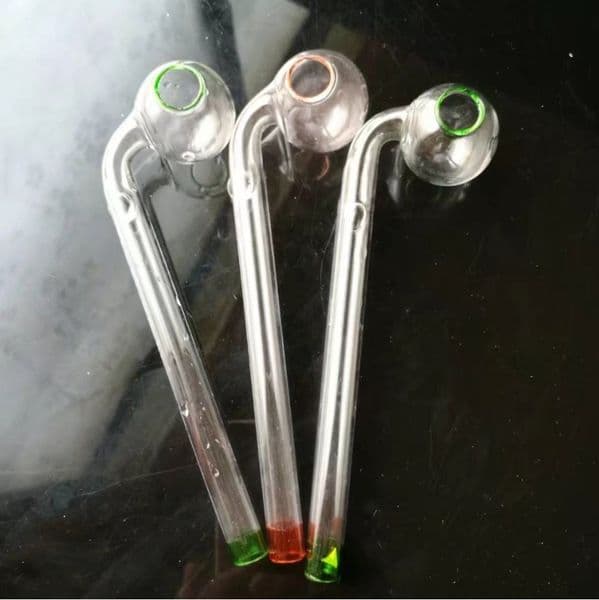 Smoking pipes hookah Oil Burner Pipe Smokings Glass Bowl Spray painted long curved pot