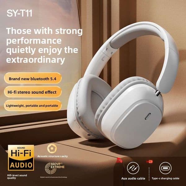 2025 New Bluetooth Headphones For Laptop Wireless Long Battery Life Over-Ear Headset