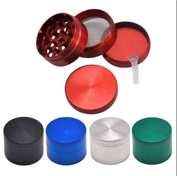Smoking Pipes 4-layer 50mm diameter metal smoke grinder, zinc alloy manual grinder