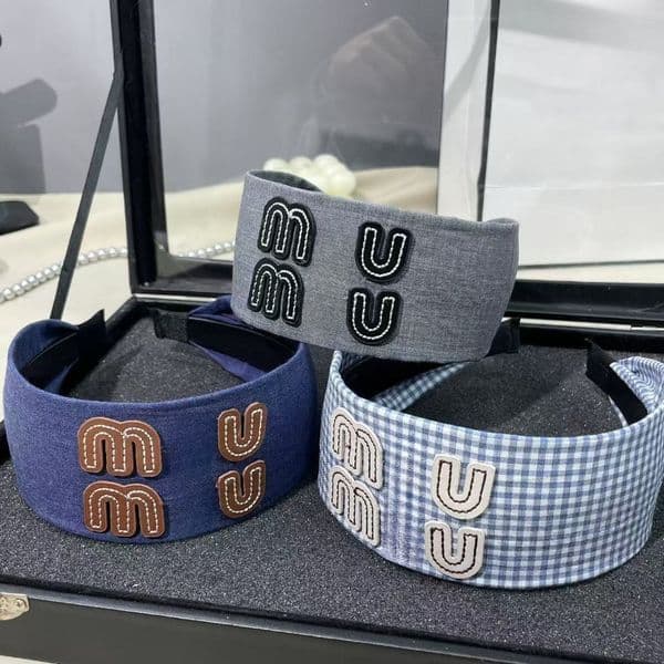 Designer Headband Vintage Wide-brimmed Thicken Elastic Headband for Women Classic Letter Hair Accessories Street Fashion Headband High-quality