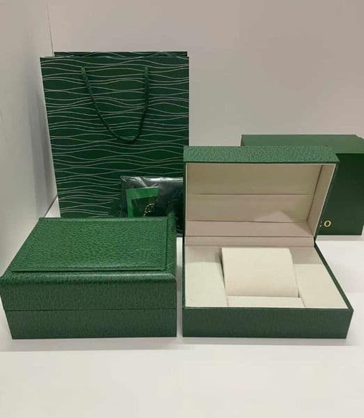 NEW Rolexsity Watch Boxes Cases luxury watch Mens watchcase Case Original Inner Outer Womans Watches Boxes Men Wristwatch BOX Green Boxs booklet card 116610 Gift