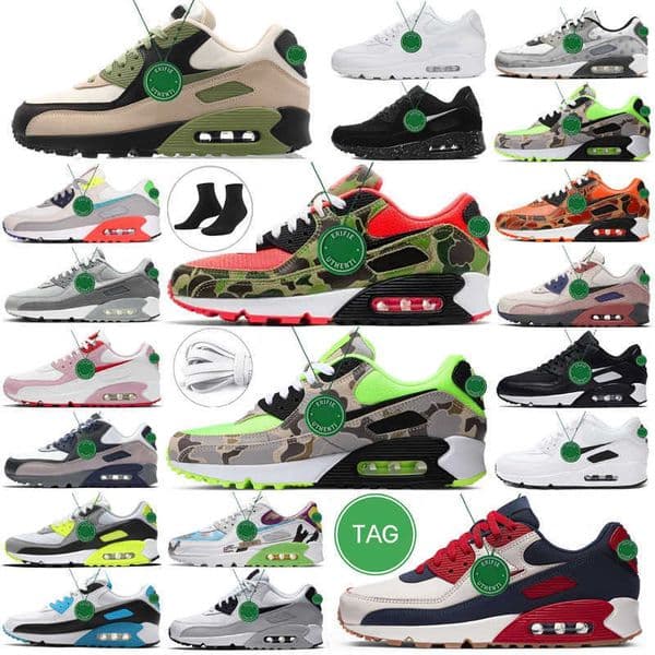 size 12 90 Terrascape Running Shoes cushion 90s Men Women Anthracite Hyper Royal Thunder Grey White Bred Light Bone ACG Sail mens trainers outdoor sports sneakers