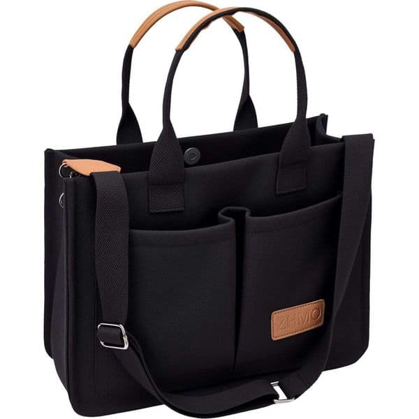 Tote for Women With Compartments,Large Canvas Totes Women's Purse Crossbody Bags Work Laptop Book Bag Shoulder Handbags