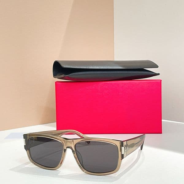 SL689 Luxury Sunglasses Men Women Square Acetate Frame Designer Outdoor Casual Glasses Retro Style UV400 Full Frame Square Glasses Random Box