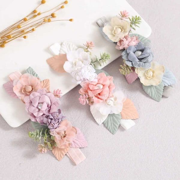 Baby headband beautiful artificial flower hair headband cute headband hair accessories for baby girlsXJ2500403