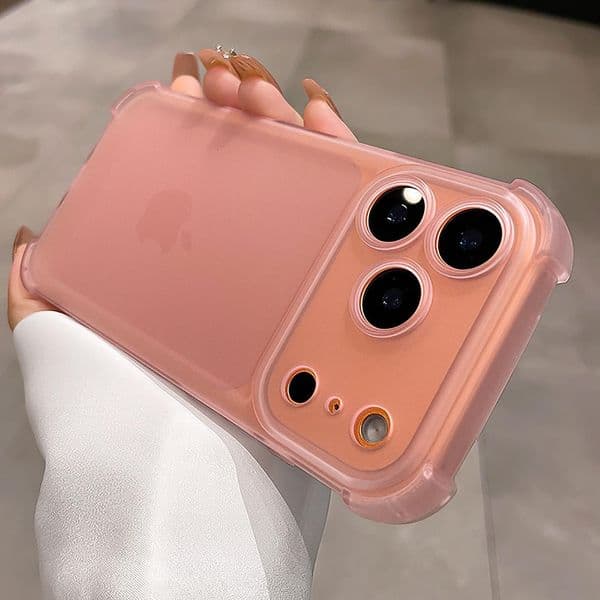 New fashionable phone case minimalism suitable for Apple Pro Max phone case iPhone airbag shock-absorbing ultra-thin lens fully covered protective case