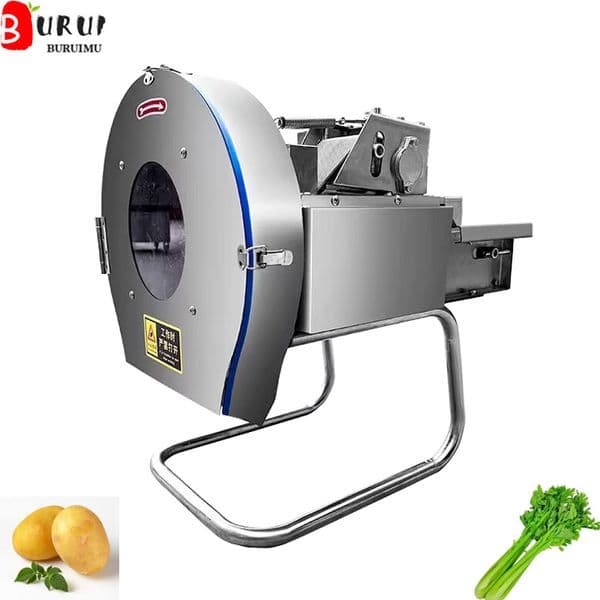 Automatic Multi functional Green Vegetable Cutter Onions Potatoes Ginger Carrots Cutting Machine