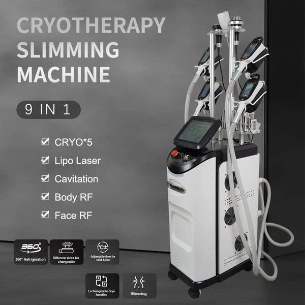 Cryo 360 Slimming Cellulite Removal Machine Cryolipolyse Cryo Body Sculpting Slimming Machine Fat Freezing Double Chin Removal Cryotherapy Cryo Slimming